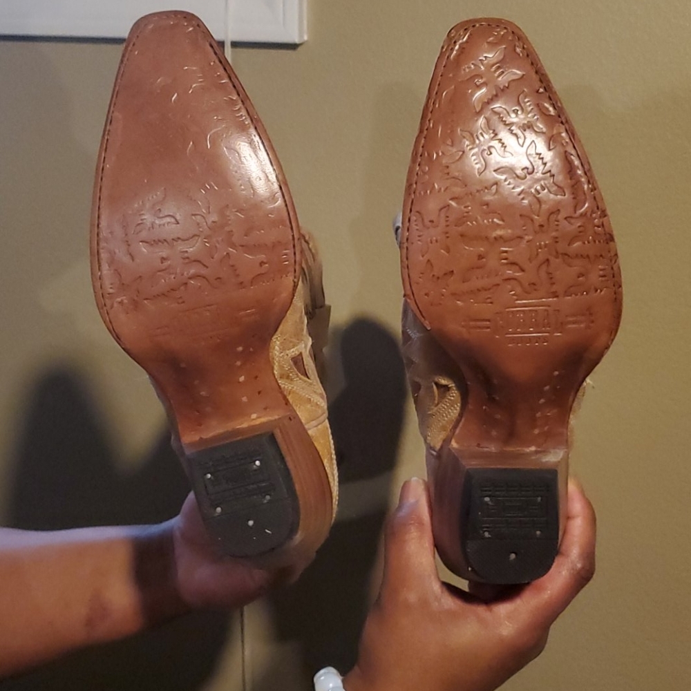 Cowboy boots 100% raw cowhide leather - Picture 2 of 3